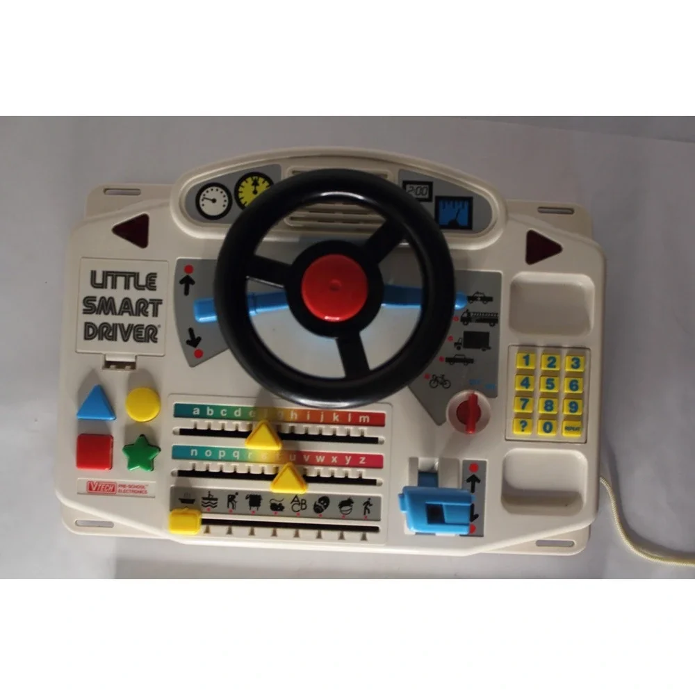 VTech Little Smart Driver 1989‎ Electronic Talking Toy TESTED, NO PHONE